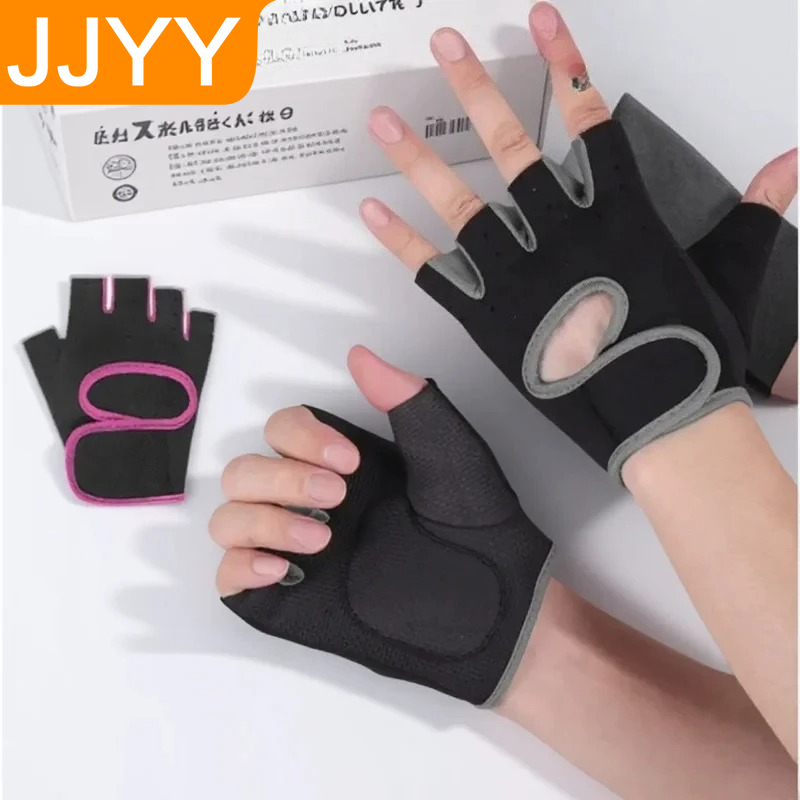 Workout Glove Gym - 通気性のあるハーフフィンガーグローブ、滑り止めフィットネスジム、ボディビルディング、サイクリンググローブ、男女兼用ワークアウトスポーツグローブ