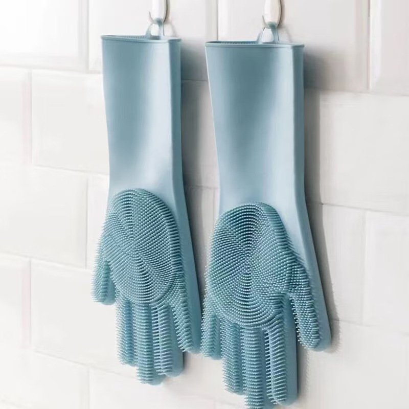 Dish Glove Rubber - シリコン製食器洗い用手袋、マジックグローブ、耐久性、耐摩耗性、特殊用途向け防水ゴム手袋
