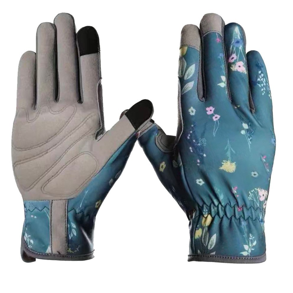 Work Glove Impact - 短い園芸用耐パンク手袋 ストレートカフ オックスフォード布 帯電防止 滑り止め 両手利き用