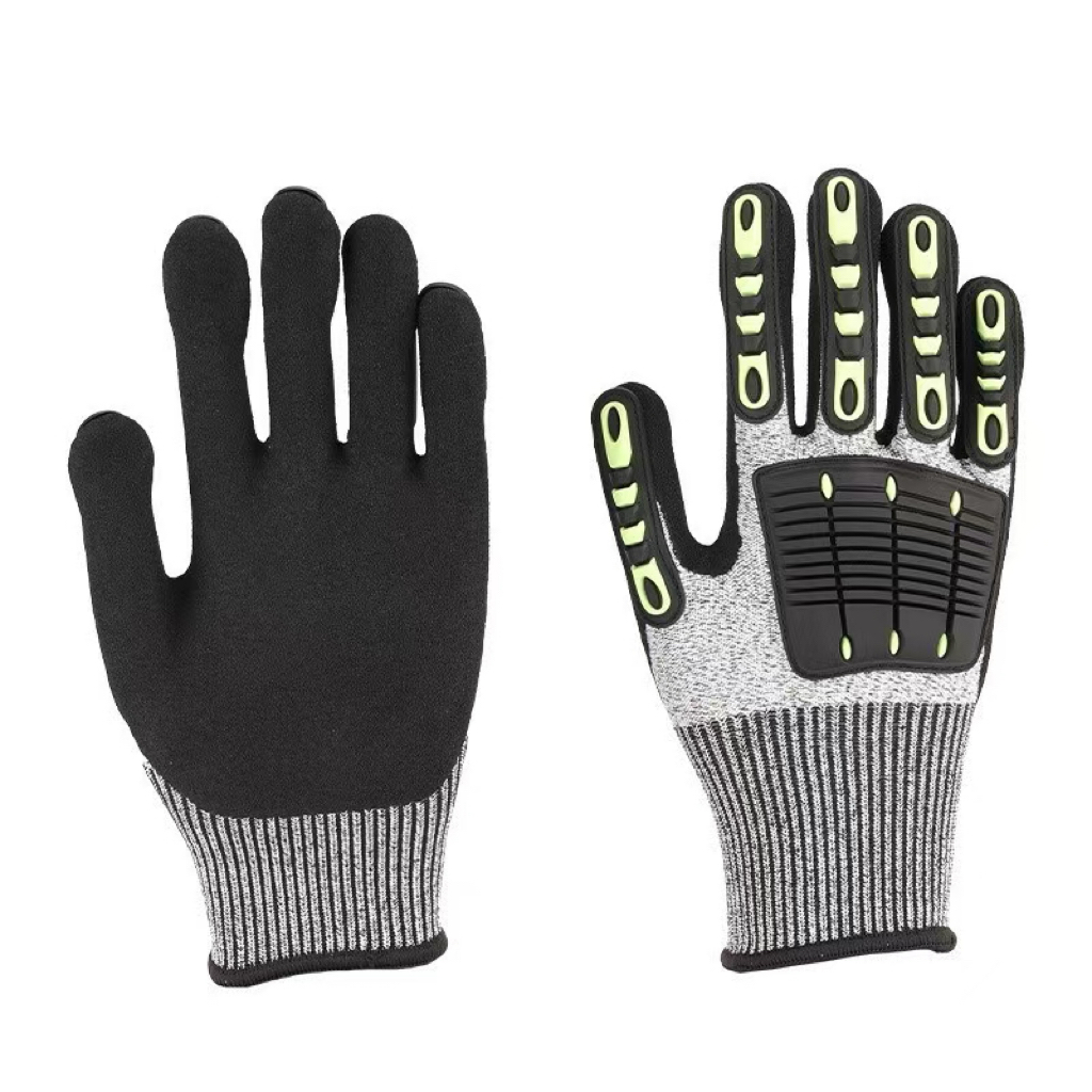 Work Glove Impact - 耐衝撃・滑り止め労働保護安全手袋、建設作業用手袋、倉庫・園芸用手袋