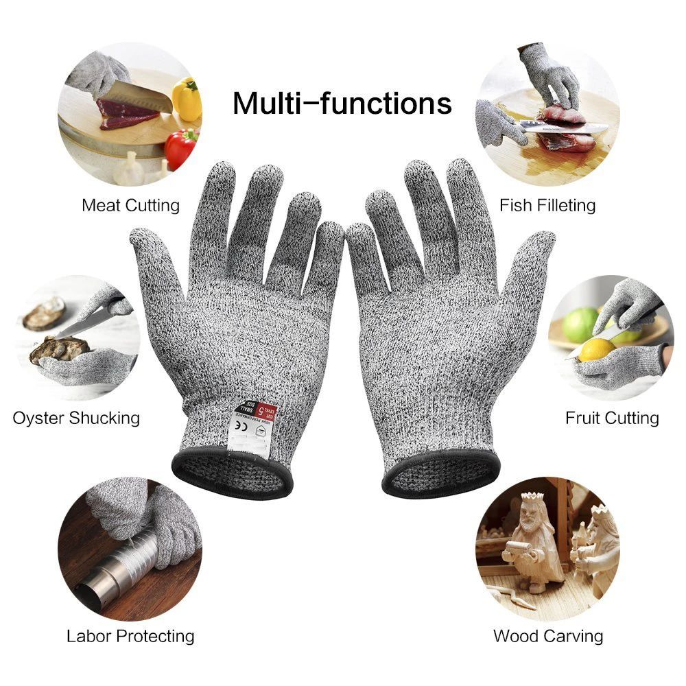 Cut Resistant Glove - レベル 5 HPPE ビルディングカッティンググローブ 耐切創手袋 キッチンガーデニング