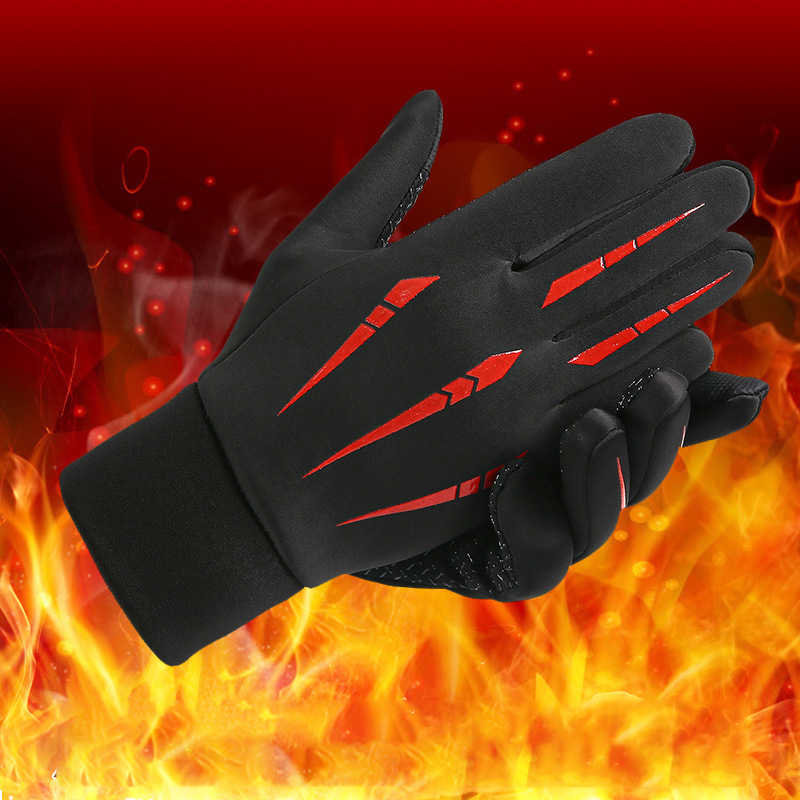 暖かいサイクリンググローブ男性用秋冬釣り滑り止めオートバイ撥 - Gardening Glove Waterproof のレビューと価格