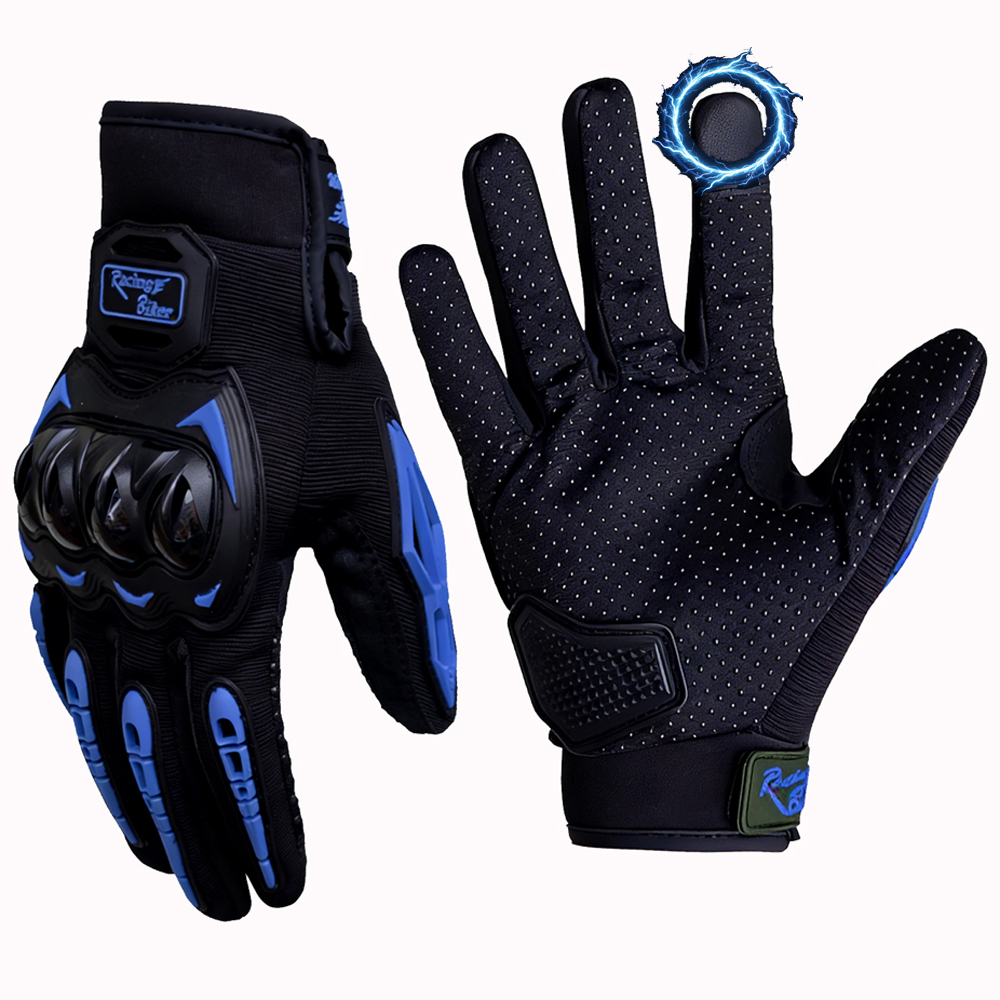 男性用オートバイグローブ 防水 タッチスクリーン対応 フルフ - Motorcycle Glove Knuckle のレビューと価格
