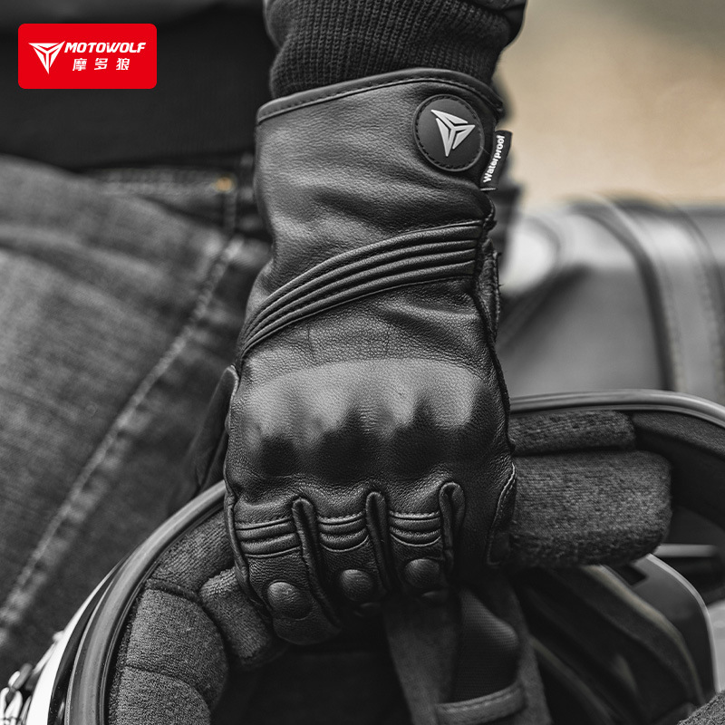 冬用オートバイグローブ 男性&女性用 防風 保温 タッチスク - Motorcycle Glove Knuckle のレビューと価格