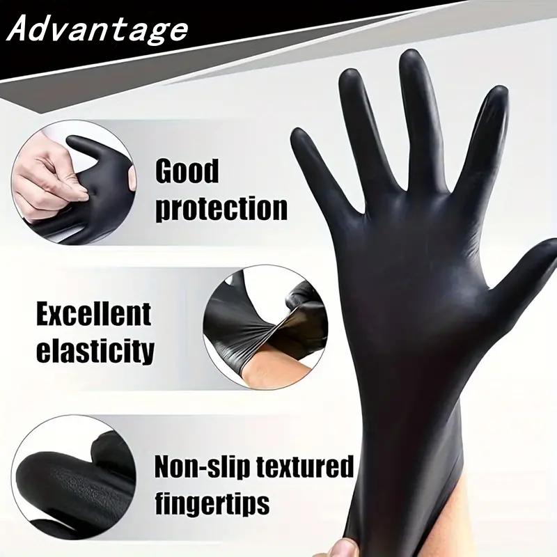 20 個黒使い捨てニトリル手袋 4Mil ラテックス & パ - Latex Disposable Glove のレビューと価格