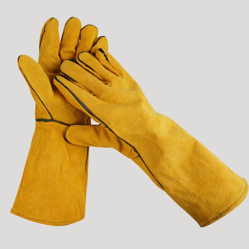 40cmの断熱革製溶接用手袋で安全を確保、耐熱性と耐切創性が - Cut Resistant Glove のレビューと価格