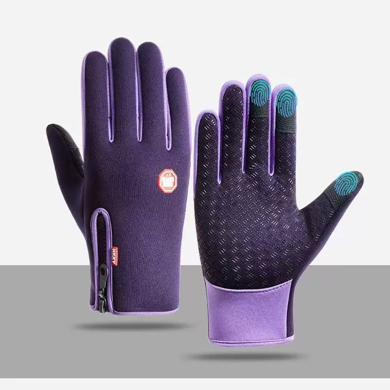 冬用タッチスクリーン対応サイクリンググローブ、防水・滑り止め - Wool Glove Lined のレビューと価格