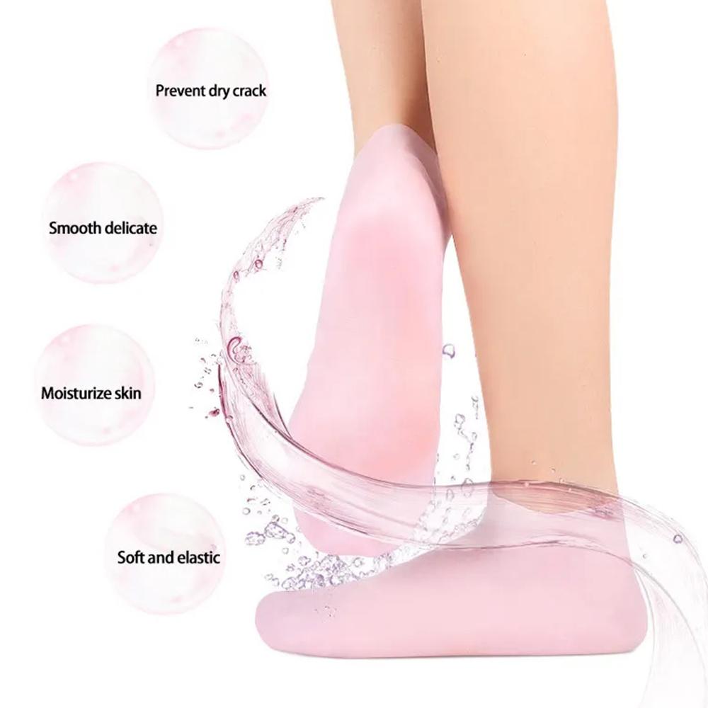 1ペア シリコンフットケアソックス＆再利用可能なSPAジェル - Latex Disposable Glove のレビューと価格