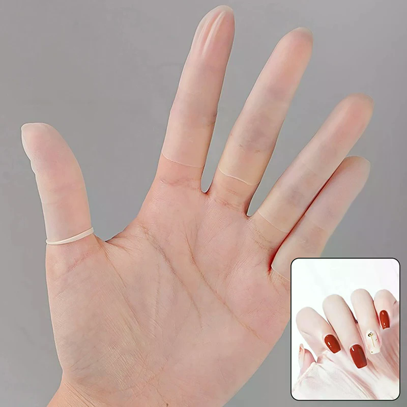 100/200 個ネイルアート指保護カバーゴム製滑り止め帯電 - Latex Disposable Glove のレビューと価格