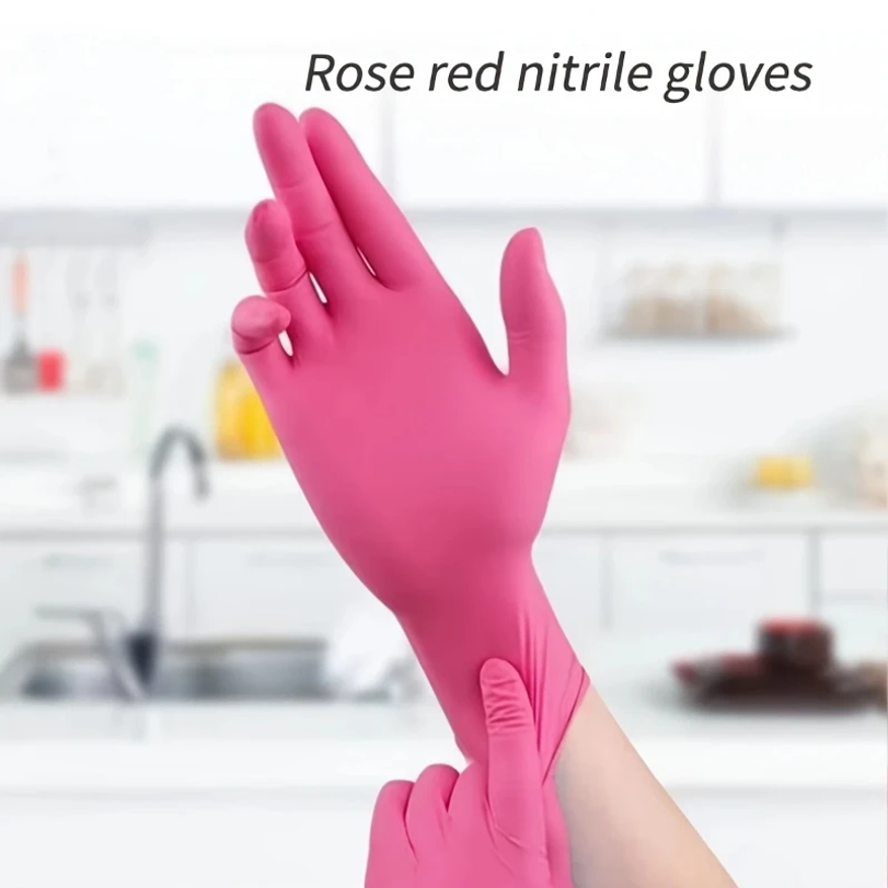 フクシアニトリル使い捨て手袋 20/100枚入り 3ミル パ - Latex Disposable Glove のレビューと価格
