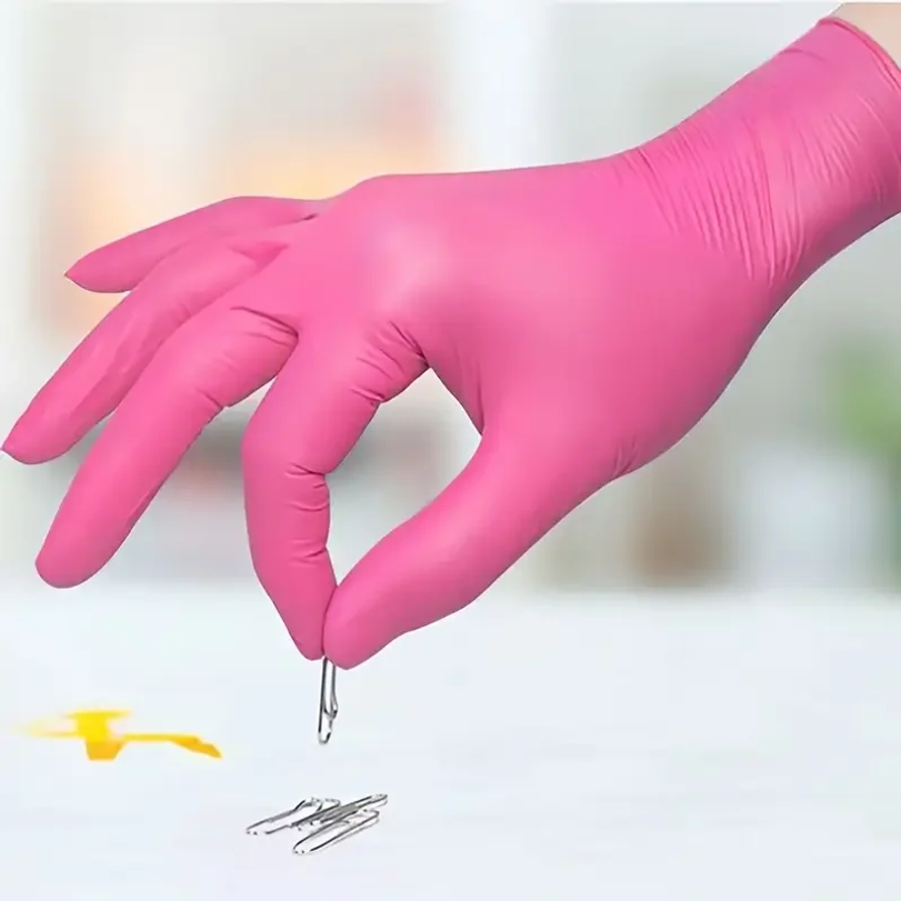 フクシアニトリル使い捨て手袋 20/100枚入り 3ミル パ - Latex Disposable Glove のレビューと価格