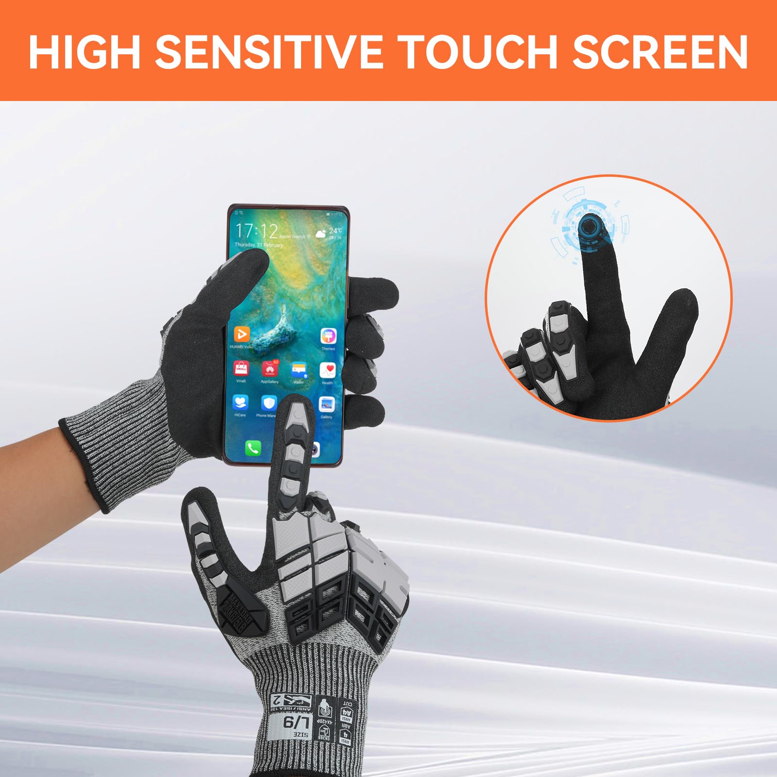 耐衝撃性と耐切創性を備えたナックル保護機能付き作業用手袋 - Cut Resistant Glove のレビューと価格