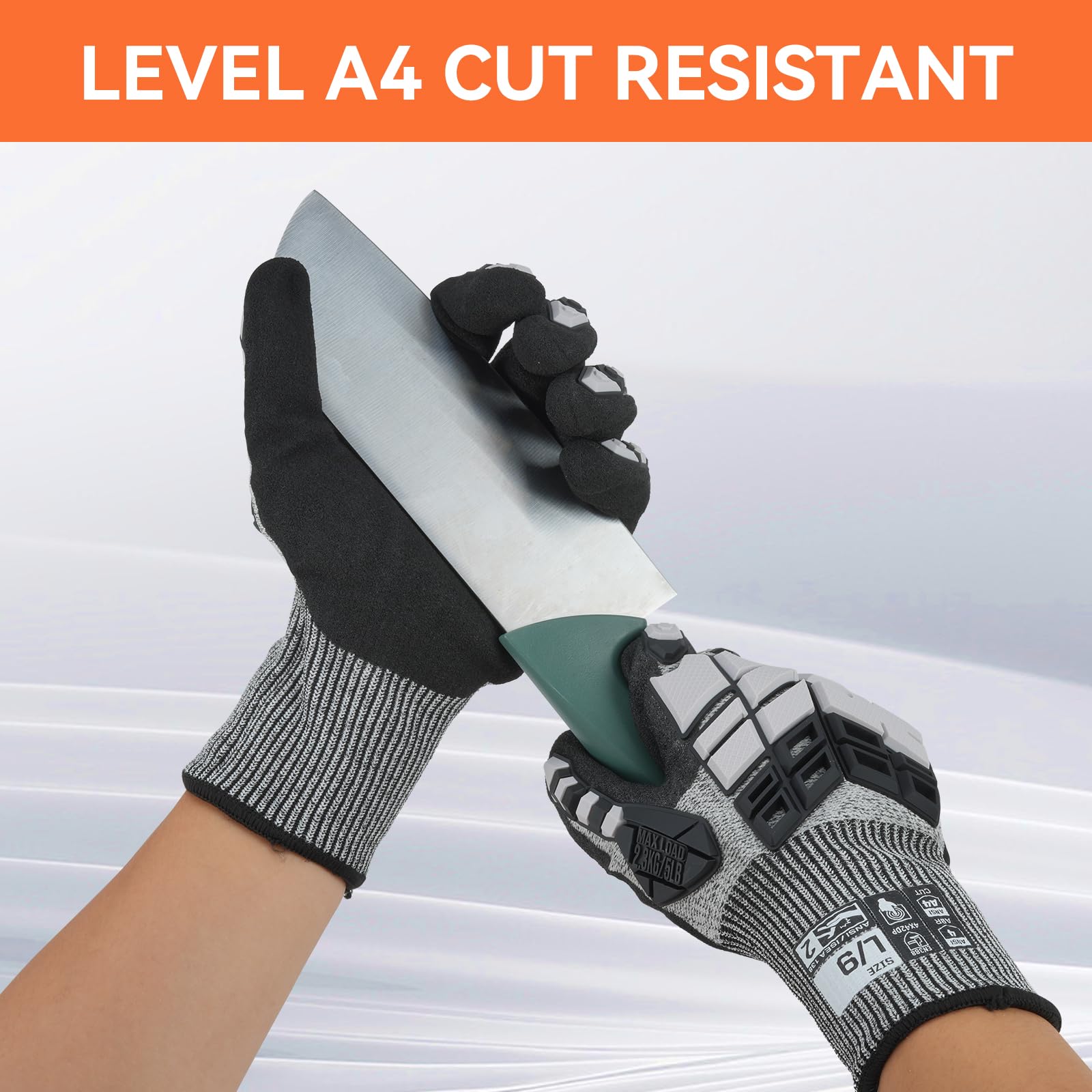 耐衝撃性と耐切創性を備えたナックル保護機能付き作業用手袋 - Cut Resistant Glove のレビューと価格