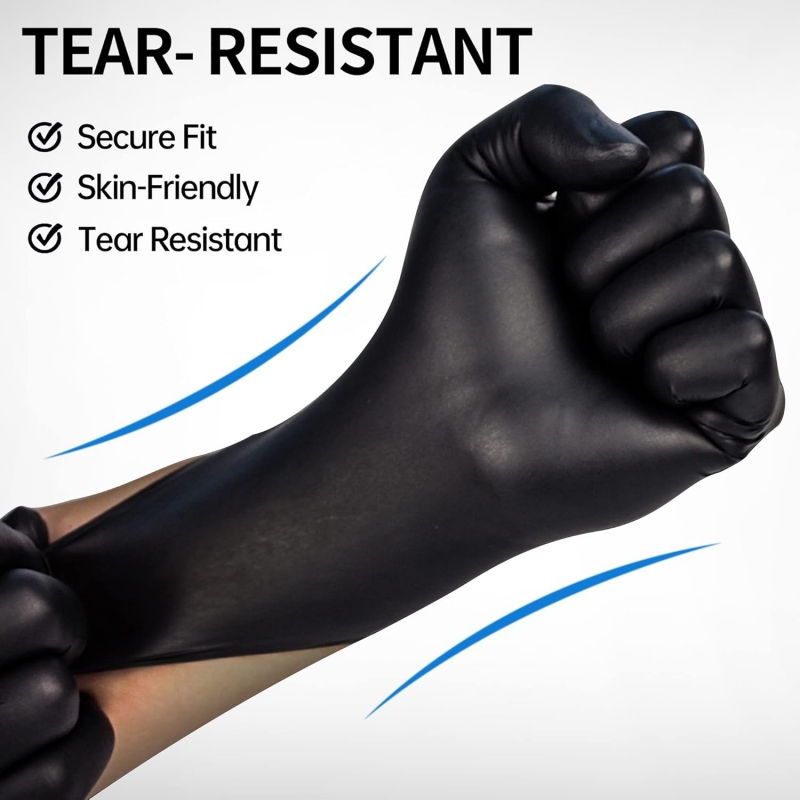 100 個黒ニトリル手袋使い捨てラテックスフリー産業安全作業 - Latex Disposable Glove のレビューと価格