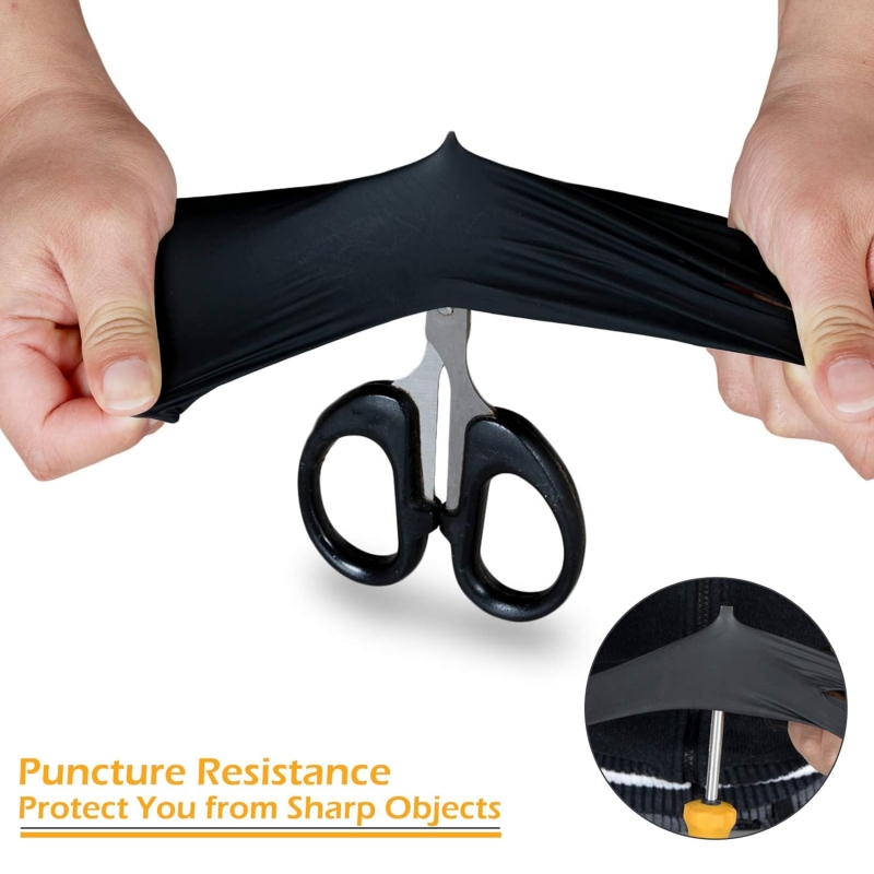 100 個黒ニトリル手袋使い捨てラテックスフリー産業安全作業 - Latex Disposable Glove のレビューと価格