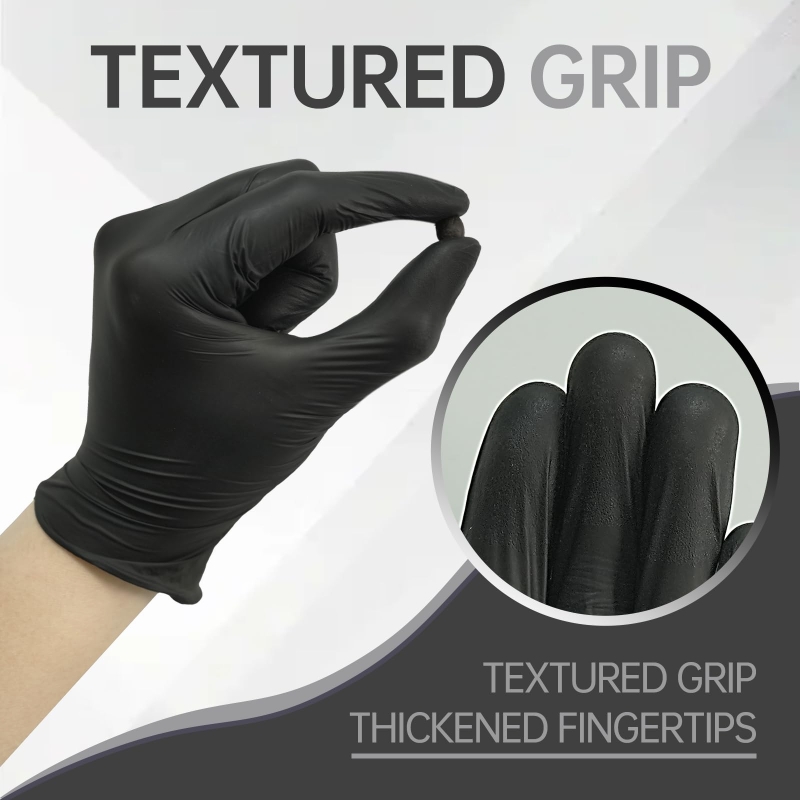 100 個黒ニトリル手袋使い捨てラテックスフリー産業安全作業 - Latex Disposable Glove のレビューと価格