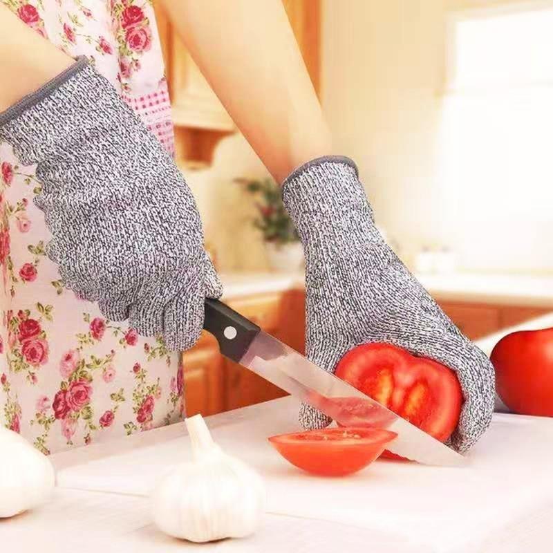 レベル 5 カットプルーフ刺しにくいワイヤー金属手袋キッチン - Cut Resistant Glove のレビューと価格