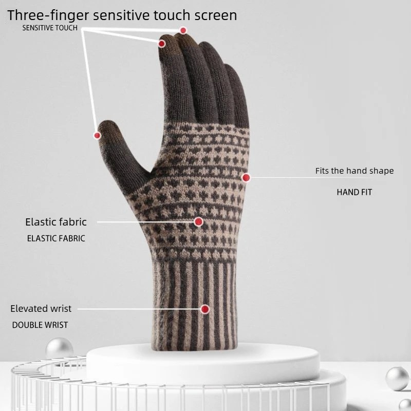 新登場のクロスボーダータッチスクリーン手袋 メンズ 冬用 フ - Wool Glove Lined のレビューと価格