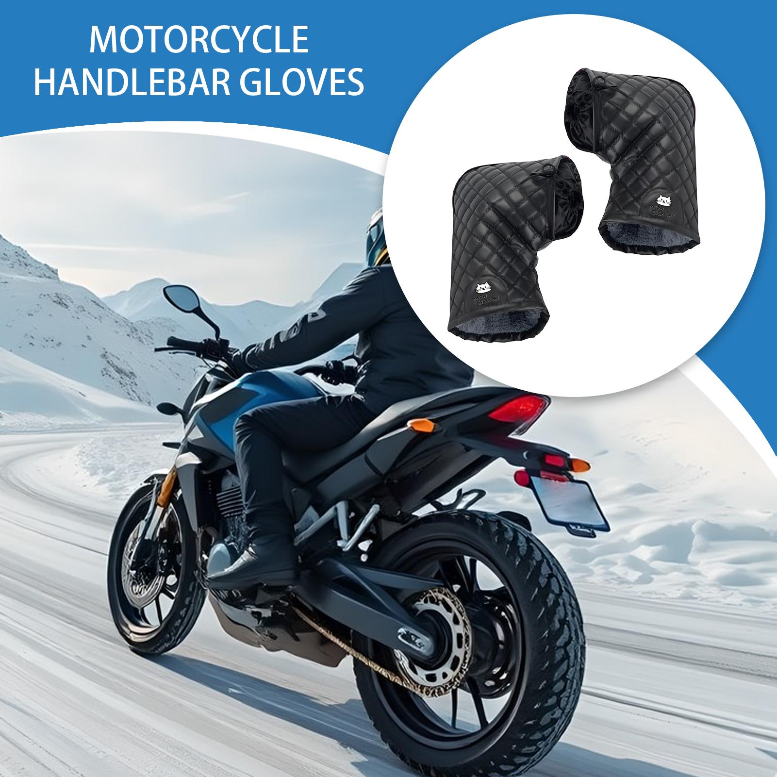 冬のオートバイバイクハンドルバーミット防水ハンドマフ保温防風 - Gardening Glove Waterproof のレビューと価格